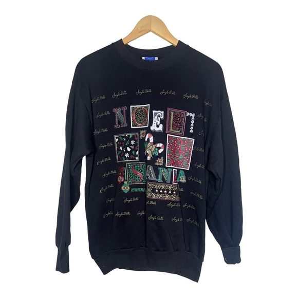Sweaters - Vintage Jingle Bells / Santa / Noel 90’s Crewneck Christmas XL